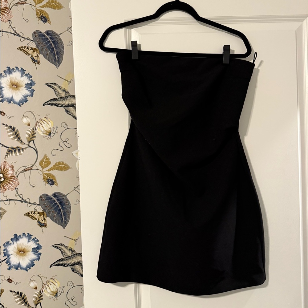ZARA Black Strapless Dress- Size L